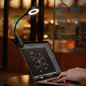 Tech-Protect LL100 Беспроводная лампа с клипсой + кабель USB-A / USB-C 30 см - чёрный