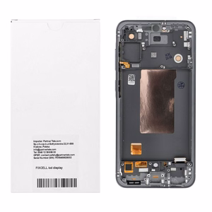 REWA OLED LCD ekranas su rėmeliu, skirtas SAMSUNG A56 5G, juodas