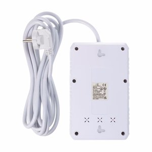 Maclean power strip, 4-socket extension cable + 3xUSB, 110-240V AC 50/60Hz, 2.1A max 2500W, 3m, white, MCE393 W