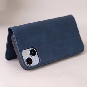 Smart Suede dėklas, skirtas Google Pixel 11 / 11 Pro, tamsiai mėlynas