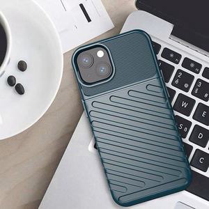 Thunder Case гибкий прочный защищённый TPU чехол для iPhone 13 mini зелёный