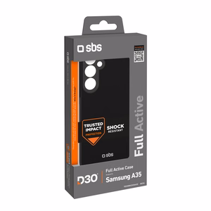 SBS D3O Full Active dėklas Samsung Galaxy A35 - juodas