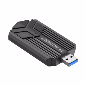 Wozinsky WAX-1800 dviejų dažnių juostų belaidis USB 3.0 WiFi 6 adapteris - juodas