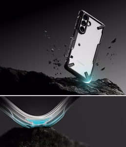 Ringke Fusion X Dėklas for Samsung Galaxy S26 - Clear juodas