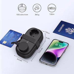 Orico APP 15.5W 5in1 удлинитель 2x AC + 2x USB-A + 1x USB-C - черный