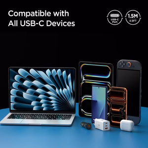 Spigen Essential EB24015CC Кабель USB-C USB-C 240W 150 см чёрный