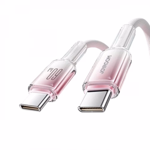 Кабель Joyroom S-A42 Crystal-Clear Series 60W USB-C - USB-C 1,2 м - белый