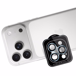 3mk Lens Protection Pro apsauginis stiklas iPhone 17 Pro / 17 Pro Max - šviesiai mėlyna