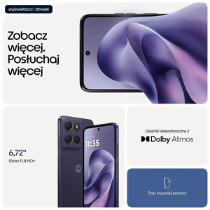Motorola Moto G17 – смартфон, 17,1 см / 6,72 дюйма, Dual SIM, Android 15, USB Type-C, 4 ГБ/128 ГБ, 5200 мА·ч, фиолетовый