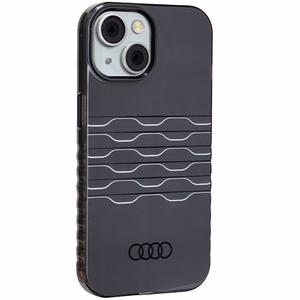 Audi IML MagSafe dėklas telefonui iPhone 15 / 14 / 13 - juodas