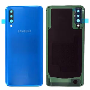 Задняя крышка для Samsung A505 A50 2019, яркий призматический синий, оригинал (сервисная упаковка)