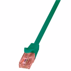 LogiLink PrimeLine CQ2015U – Cat 6 U/UTP RJ45 tinklo laidas, 0.25 m, žalias