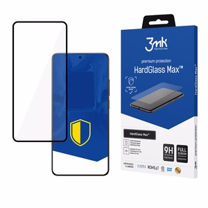 Apsauginis stiklas 3mk HardGlass Max Juodas Xiaomi Poco X7 Pro