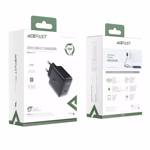Įkroviklis Acefast A1 PD20W USB-C juodas
