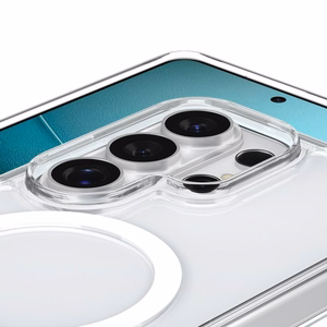 Spigen Ultra Hybrid S Mag MagSafe Чехол для Samsung Galaxy S26 Ultra - прозрачный и белый