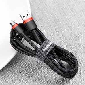 Кабель Baseus Cafule Micro USB 2A 3м (чёрно-красный)