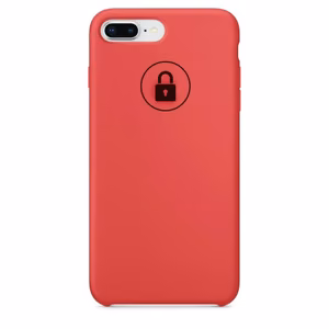 Phone Case "Silicone Case" for iPhone 7 Plus (8 Plus) Raspberry (in package)