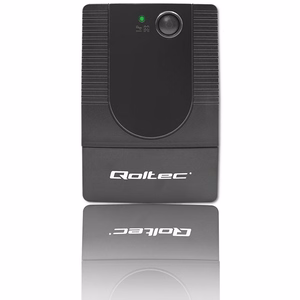 Qoltec 53774 nepertraukiamo maitinimo šaltinis (UPS) Line-Interactive 1 kVA 600 W 1 AC lizdas