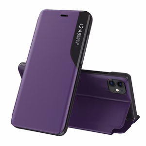 Eco Leather View Case элегантный чехол-книжка с подставкой для iPhone 13 mini фиолетовый