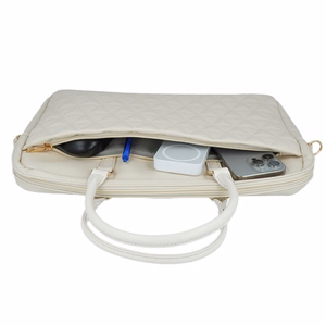 Wonder Briefcase Laptop 17 inches pico quilted beige