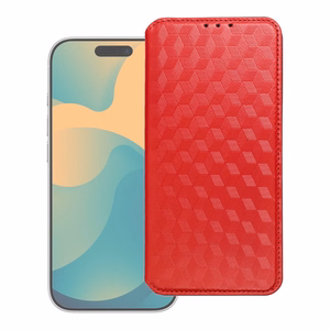 Atverčiamas dėklas Xiaomi 17 ULTRA Cubic Book, raudonas