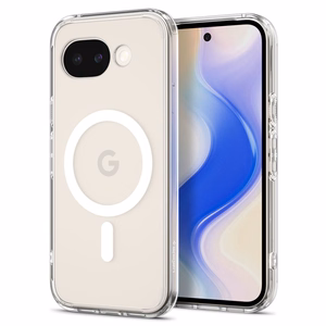 SPIGEN ULTRA HIBRIDINIS MAGSAFE MAGSAFE GOOGLE PIXEL 10A SKAIDRUS/BALTAS
