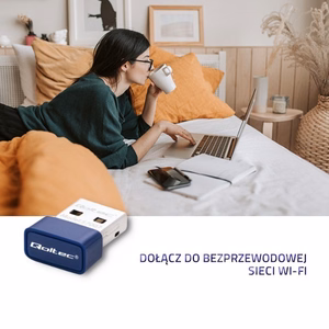 Qoltec 57007 belaidis mini Bluetooth USB WiFi adapteris