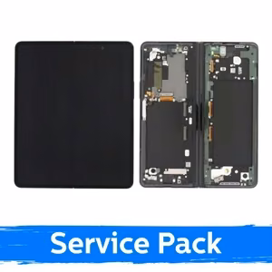 LCD ekranas Samsung F926 Z Fold3 (VIDINIS) su rėmeliu / Phantom Green / (Service Pack)