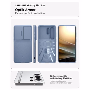 Spigen Optik Armor Чехол для Samsung Galaxy S26 Ultra - синий