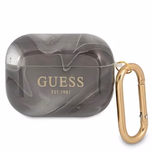 Guess GUAPUNMK чехол AirPods Pro чёрный/чёрный Marble Collection