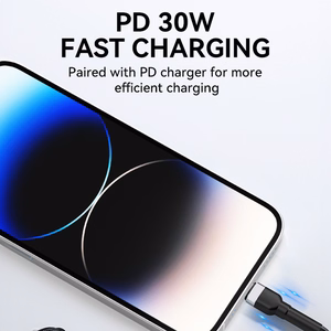 Wozinsky WNBCL1 Lightning / USB-C PD 30W kabelis 1m - juodas