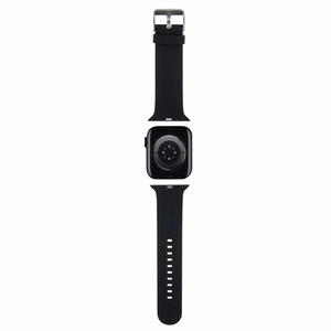 Karl Lagerfeld 3D резиновый ремешок Choupette Heads Apple Watch 38/40/41mm - черный