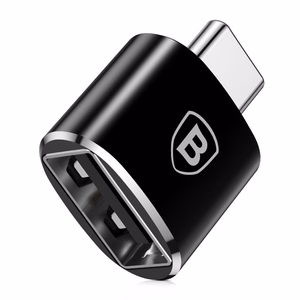 Адаптер Baseus USB-A на Type-C OTG чёрный CATOTG-01