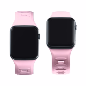 38/40/41/42 mm Powder Pink (small) - 3mk Silicone Watch Strap for Apple