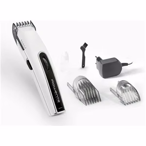 Belaidė plaukų kirpimo mašinėlė Rowenta TN1400F0, 19 ilgio padėčių, balta / juoda