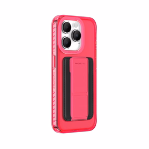 Amazing Thing Titan Pro Neon Mag piniginės dėklas 10FT IP156.7PTWPN Iphone 15 Pro Max rožinė su stovu