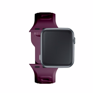 Силиконовый ремешок 3mk для Apple Watch, 42/44/45/46/49 mm, Mulberry, большой размер