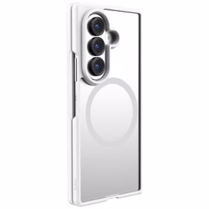 Uniq Veren AF MagClick įkrovimą palaikantis dėklas, skirtas Samsung Galaxy Z Flip 8 – spalva: balta