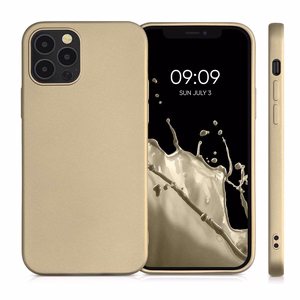 Чехол для iPhone 14 Pro Metallic золотой