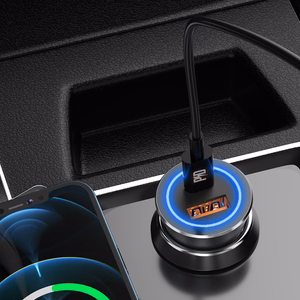 Автомобильное зарядное устройство Dudao R4Max 55 Вт с USB-C / USB-A, серое