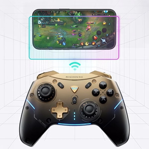 Machenike G5Pro Flagship Wireless Game Controller with Gyroscope and Button Mapping - Black and Gold