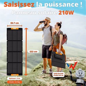 Wonder WS210 saulės modulis, 210 W, MC4 išvestis, juodas