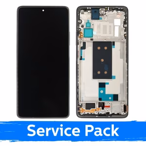 LCD дисплей совместимый с Xiaomi 11T 5G с рамкой / Meteorite Gray / (сервисный пакет)