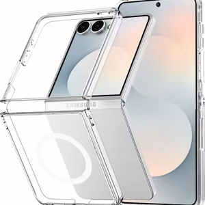 Tech-Protect FlexAir Hybrid MagSafe dėklas, skirtas Samsung Galaxy Z Flip 8 – spalva: skaidri