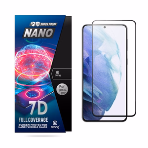 Crong 7D Nano Flexible Glass 9H hibridinis ekrano stiklas, skirtas Samsung Galaxy S21+