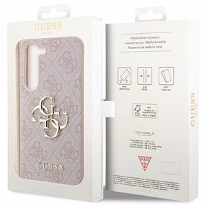 Guess GUHCS23S4GMGPI S23 S911 розовый/розовый жесткий кейс 4G Большой металлический логотип