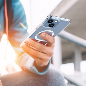 Dux Ducis Clin magnetinis dėklas telefonui iPhone 14 Plus suderinamas su MagSafe skaidrus