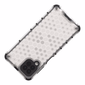 Honeycomb dėklas apsauginis su TPU buferiu Samsung Galaxy A22 4G raudonas