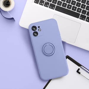 SILIKONINIS ŽIEDAS dėklas telefonui XIAOMI Redmi Note 14 PRO 4G violetinis
