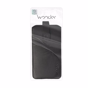 Чехол-карман для телефона WONDER Flexi, XL, iPhone 17 Air/16 Plus, Samsung S26 Plus/S25 Plus/A56/A55/A54, Xiaomi 15/14/13T Pro/13T, Oppo Find X8/Find X7/Reno 12 Pro, Vivo X200/X100/V40 Pro, Motorola Edge 50 Pro/Edge 50/Edge 30 Fusion, чёрный